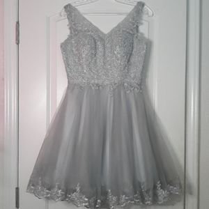 Silver Party Dress